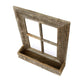 22x18 Rustic Weatered Grey Window Frame with Planter-3