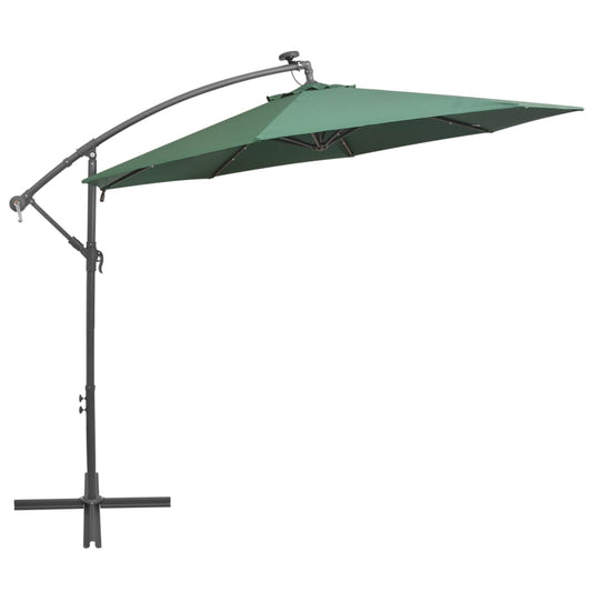 vidaXL Cantilever Umbrella with LED Lights Garden Patio Sunshade Multi Colors-50
